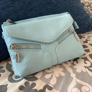 Icy Blue Clutch WITH Straps